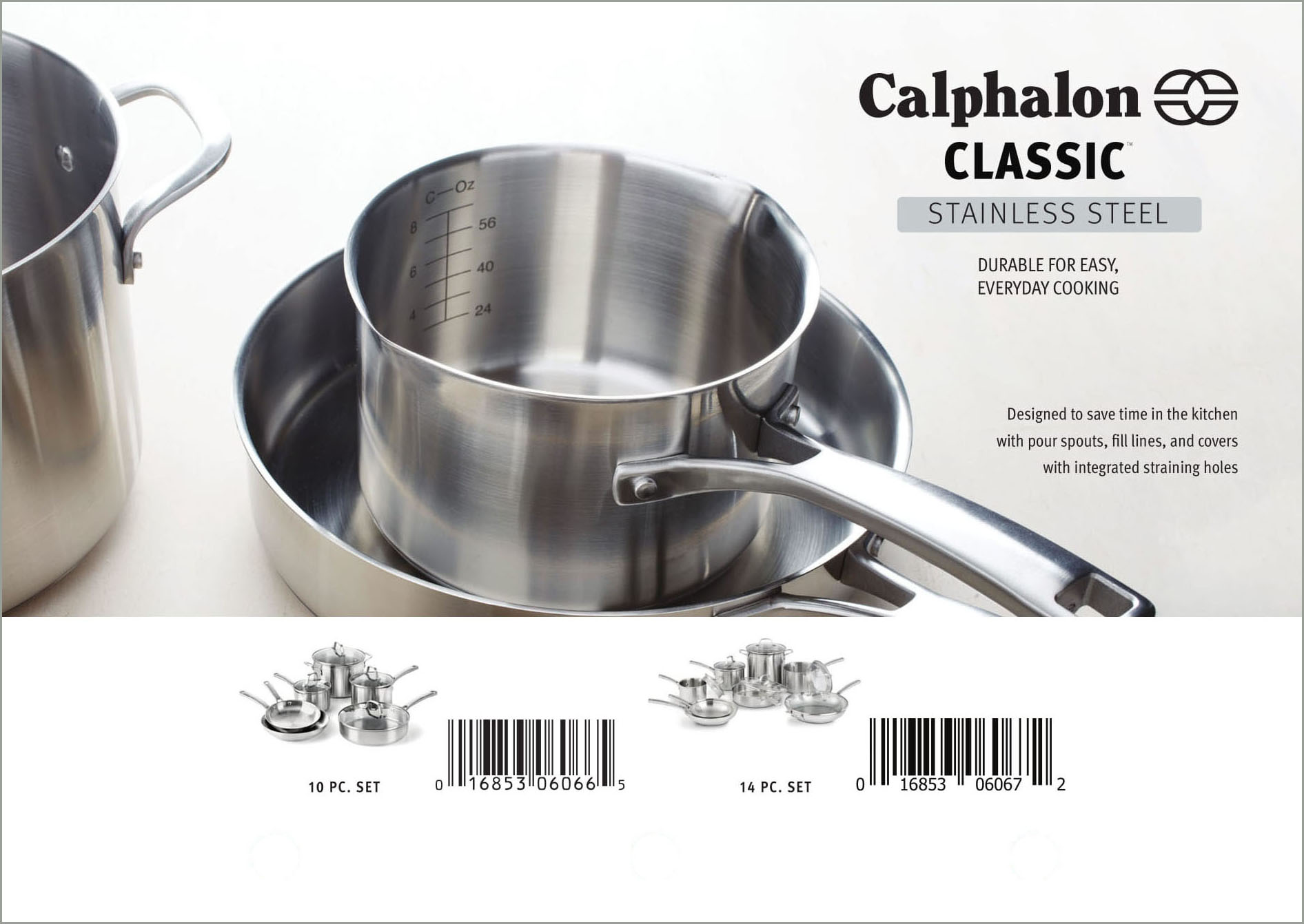Calphalon Classic Stainless Steel 10-Pc. Cookware Set - Macy's