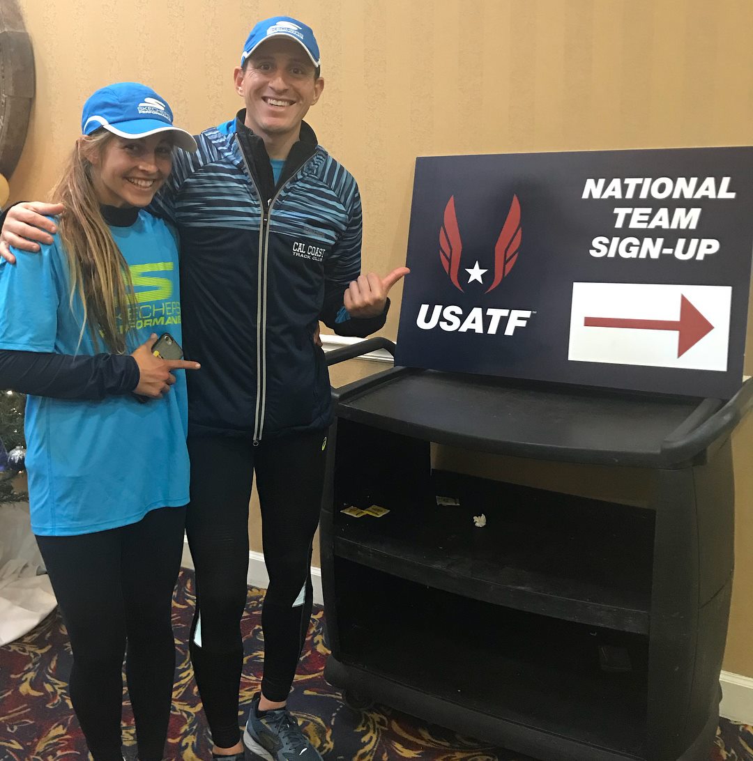 Coach Jabaz with Makenna Smith after making her first USA Team