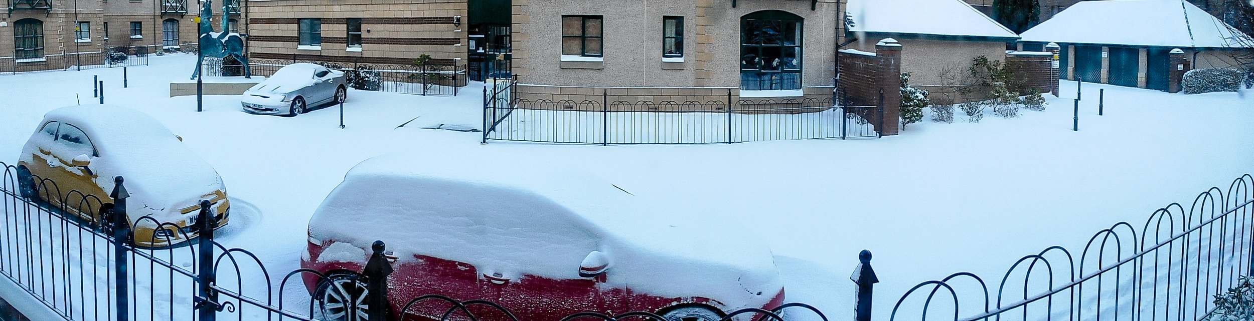 Heavy snowfall in Edinburgh, February 2018