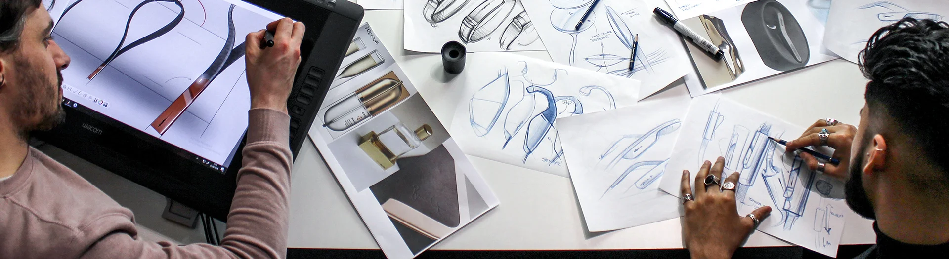 Curventa - Ideation - industrial designer - sketching - id sketching - digital rendering - blue pencil sketches - product design sketches