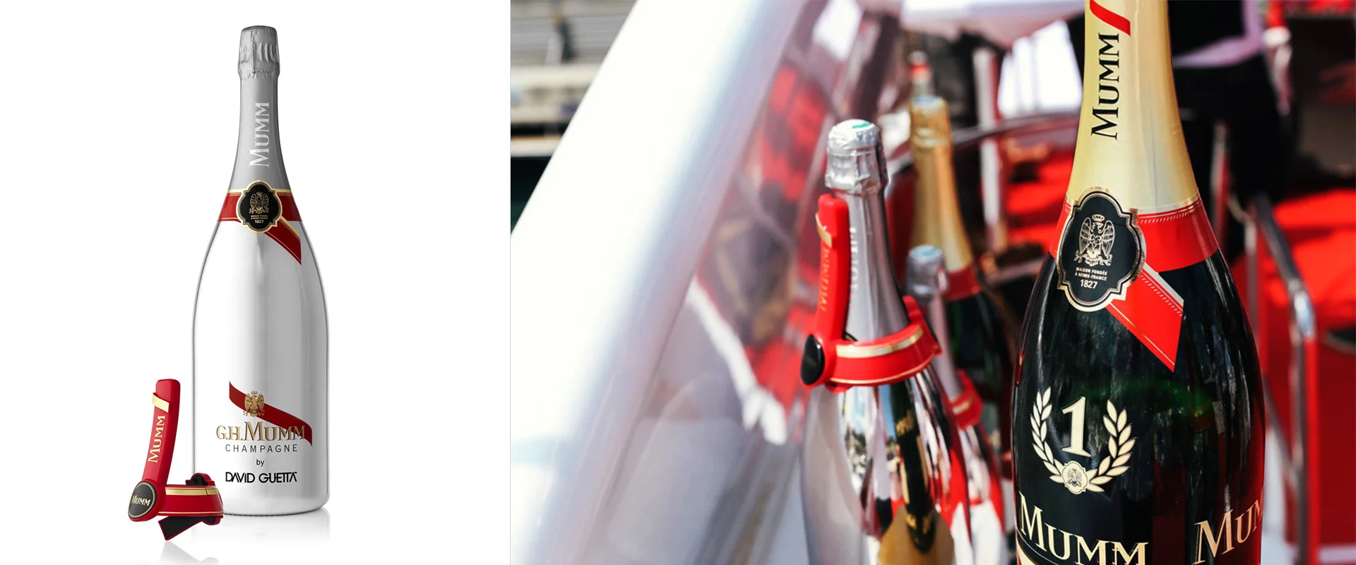 G.H.Mumm - connected bottle - Launched at Monaco Grand prix - 2015