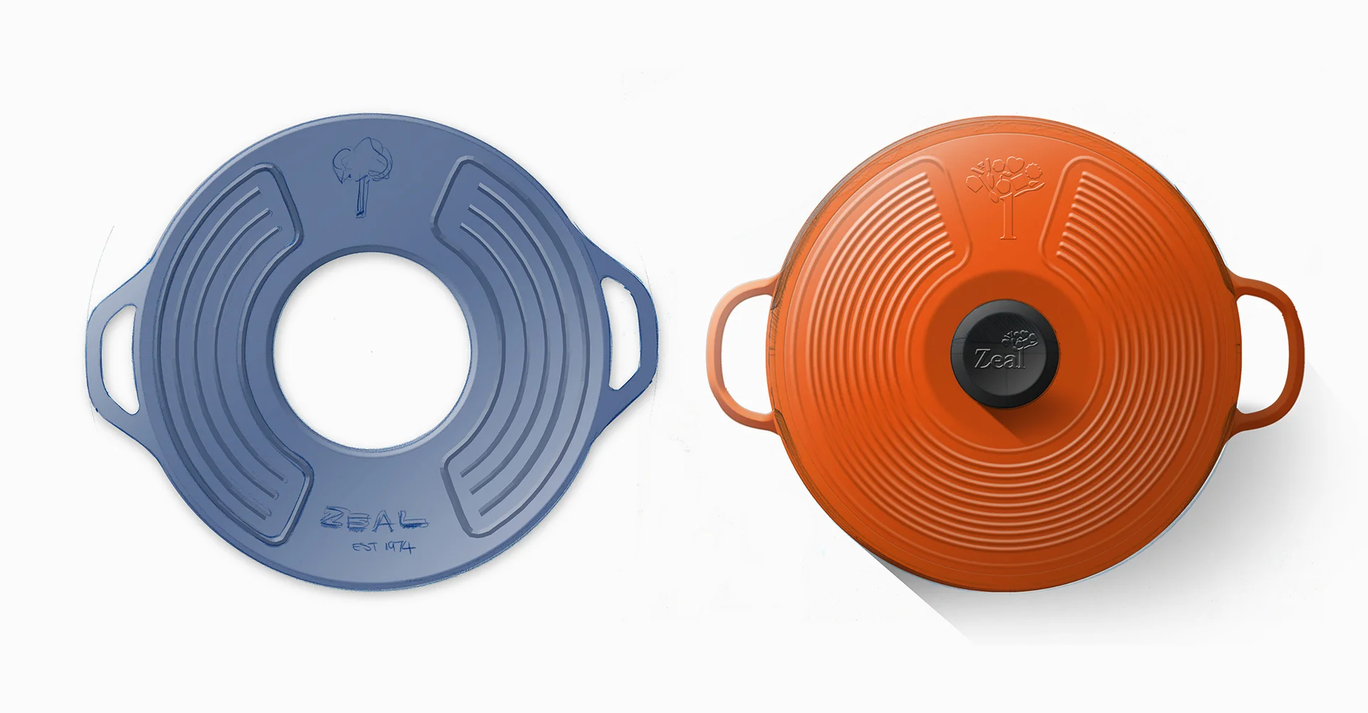 CKS Zeal 2018 range| CKS - Zeal - Digital sketch - Sketch - Photoshop - Render - Inspiration - Boil over lid