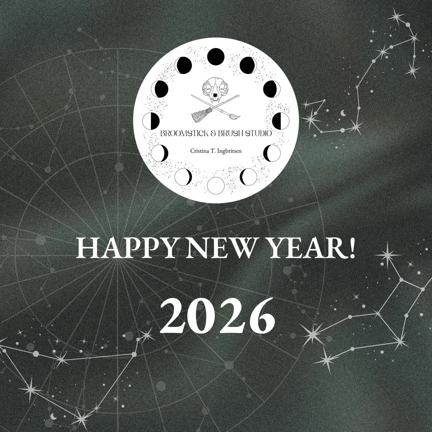 ✨ Happy New Year from Broomstick &amp; Brush Studio✨

As we step into a new year, I want to pause and say a heartfelt thank you to everyone who supported Broomstick &amp; Brush Studio over the past year. This studio is something I run entirely on my 