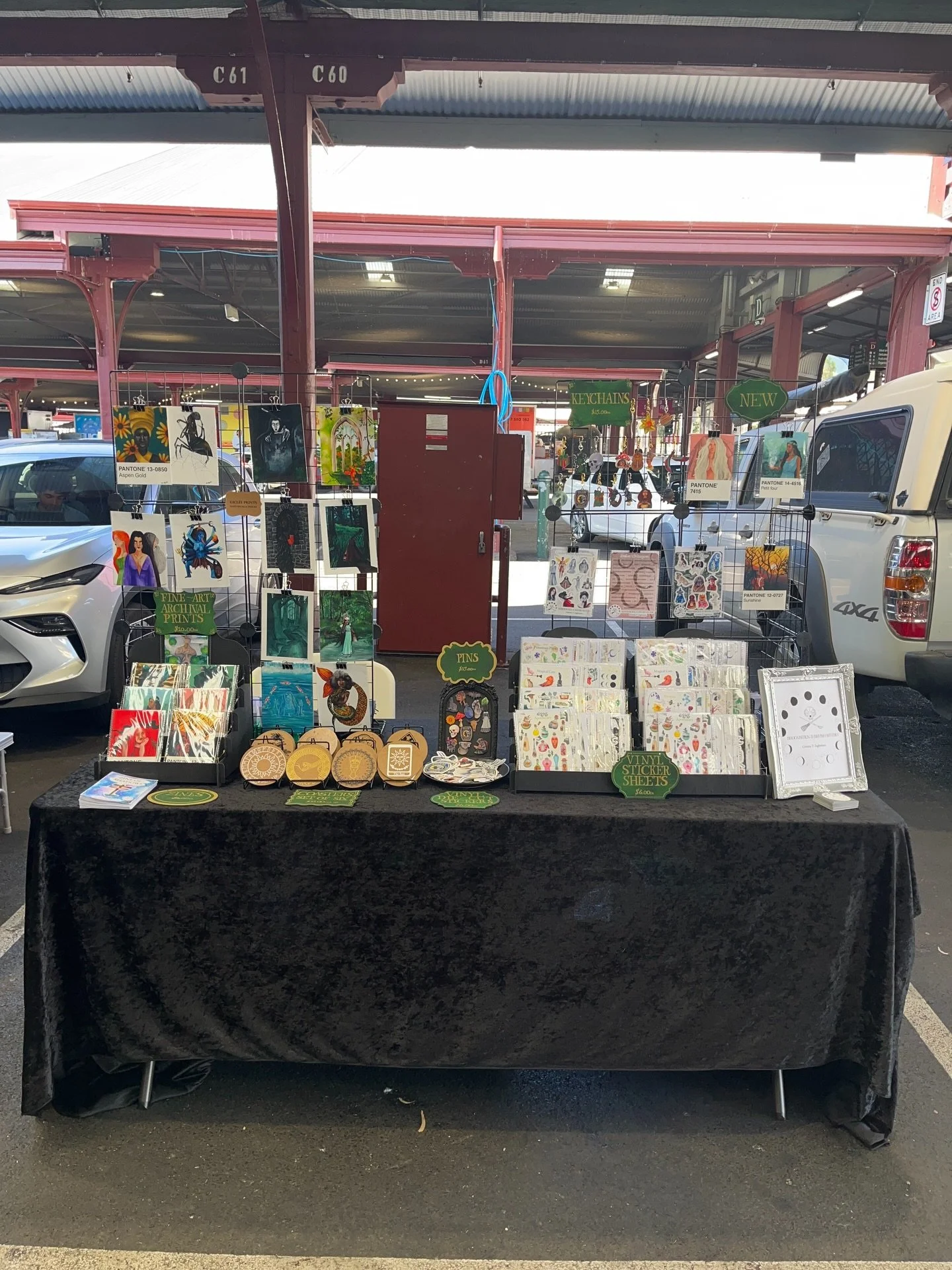 So excited to be here with my new set up for Crft*Wrk at Queen Victoria market today!!! Freebies with every purchase!!!

@therosestmarket #crftwrk #rosest #rosestmarket #etsy