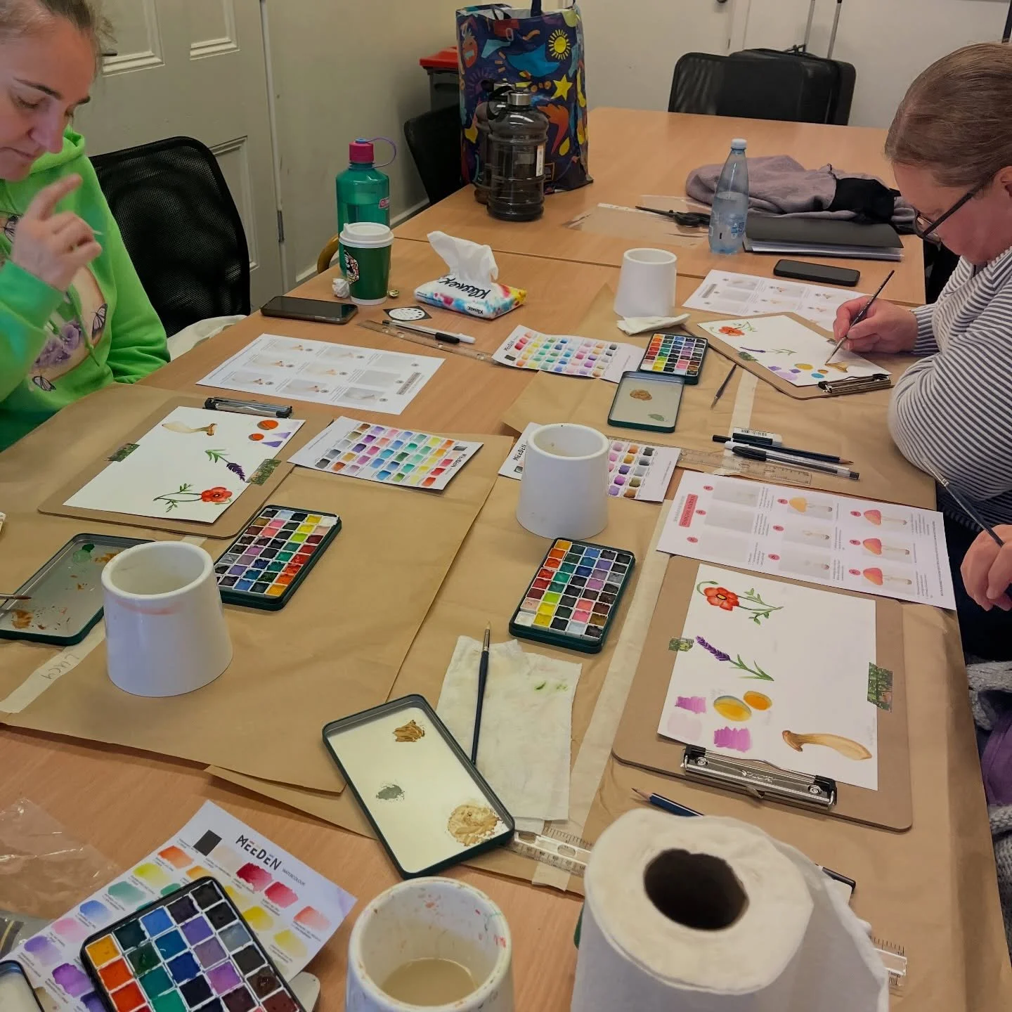 Had so much fun teaching these three lovely ladies today at the @abbotsfordconvent for the Mushroom and Flowers watercolour (3hr) workshop!

Am almost booked out for the 2hr version at the Northcote library on the 18th of April! (Only one spot left!)