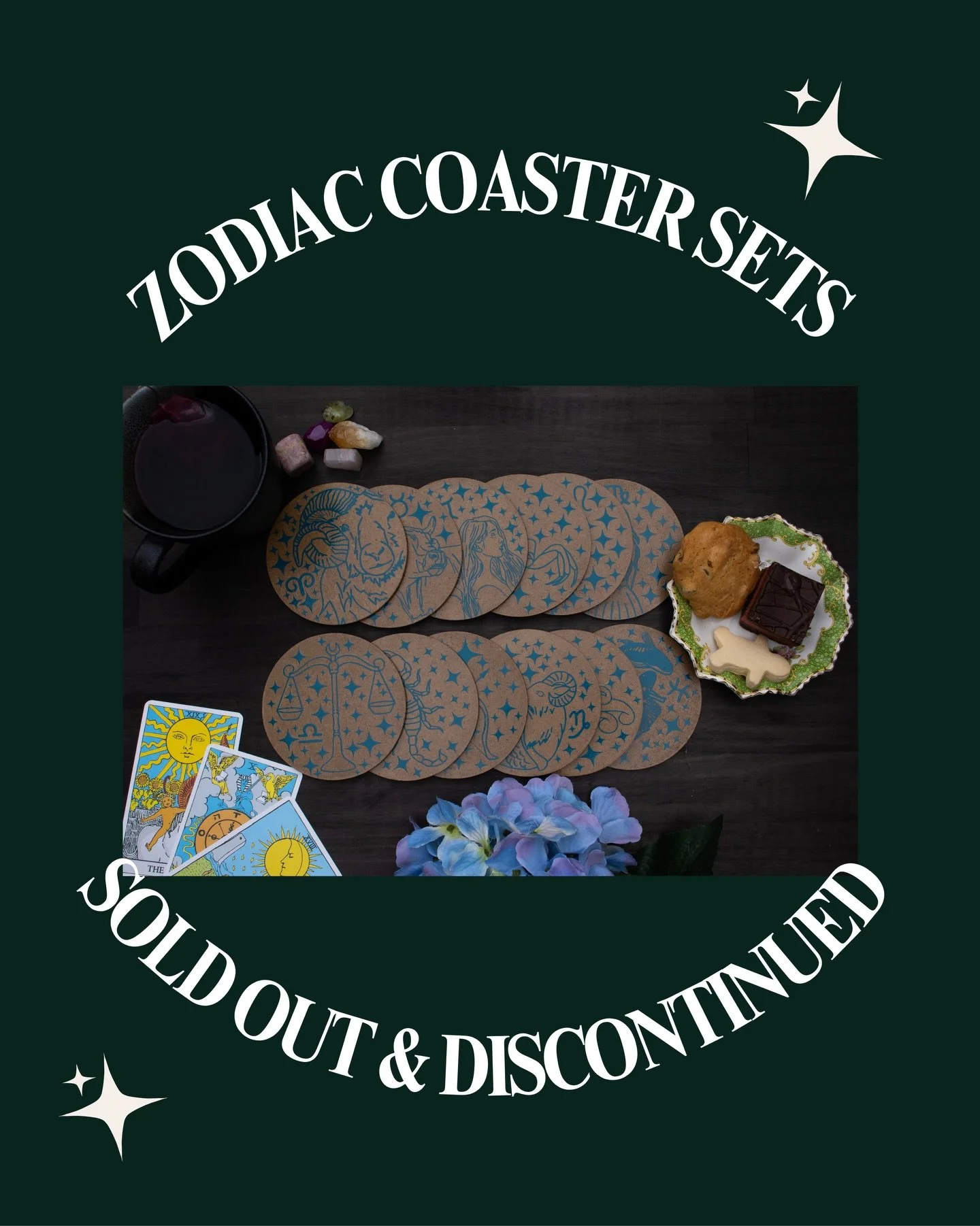The Zodiac Coaster sets 1&amp;2 are no longer available on my store. My coaster will be re-designed as they sell out so watch this space!

#etsy #coasters #zodiac #starsigns #coffeeoftheday