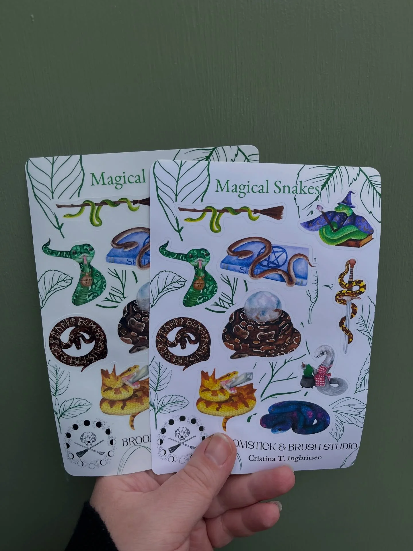 New Magical Snakes sticker sheet (glossy and matte) will be released this Sunday at the @therosestmarket 

So excited!
These will be available on my Etsy next week!

#snakes #stickersheet #rosestmarket #watercolourstickers #watercolouranimals