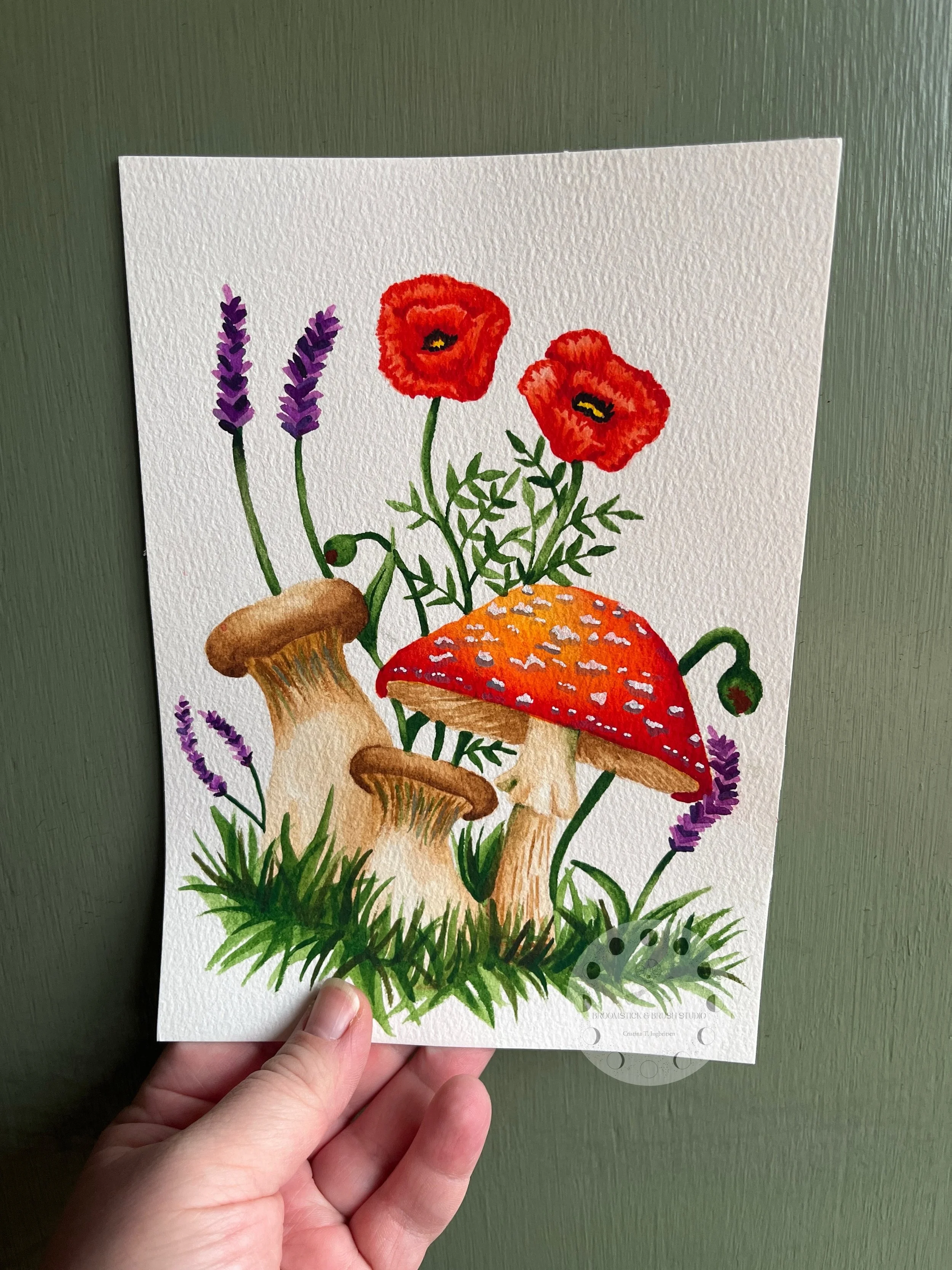 Mushrooms &amp; Flowers, watercolour on A5 100% cotton paper, 2026

Tried the Baohong classic watercolour paper for the first time. Surprisingly great quality though Arches is still the best in my opinion.
Want to get the chance to learn how to paint