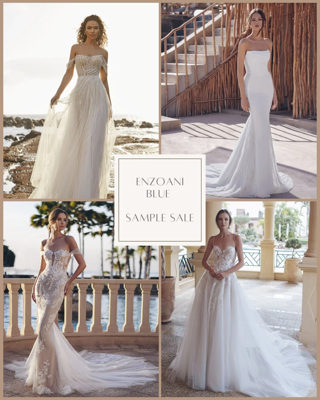 ALL of our Enzoani dresses are now available to buy Off the Peg for &pound;1000 or less (Original RRPs &pound;1750-&pound;2800).

We have decided to part ways with this bridal designer and all of these dresses must go. For the full list and sizes, ch
