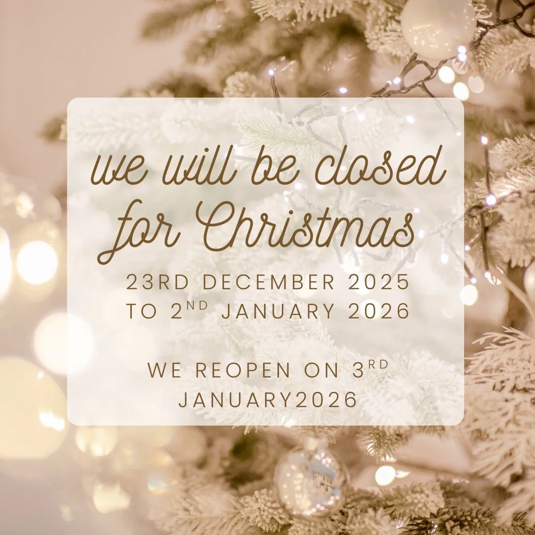 We&rsquo;ll be taking a little break from 23 December to 2 January, reopening on 3 January. If you&rsquo;re a summer bride still looking for your dress, between now and the end of January is really the moment to choose. Designers need time to make yo