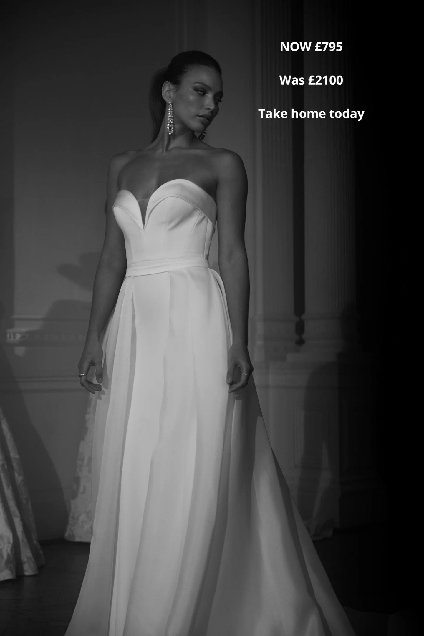 Dress: Francesca + Overskirt
Designer: Ellis Bridals
Size: UK High Street 14
Condition: Excellent
Price: &pound;795 was &pound;2100

Francesca by @ellisbridals, available Off-the-Peg at &amp; Wolf Bridal in Marlborough, Wiltshire.
Serving brides acro