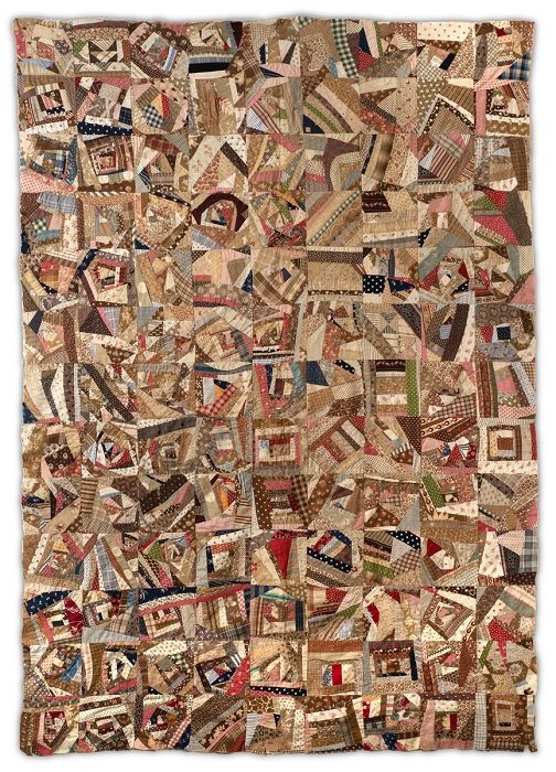 Crazy quilt top, c. 1900, maker unknown, Collection of Marge Tucker