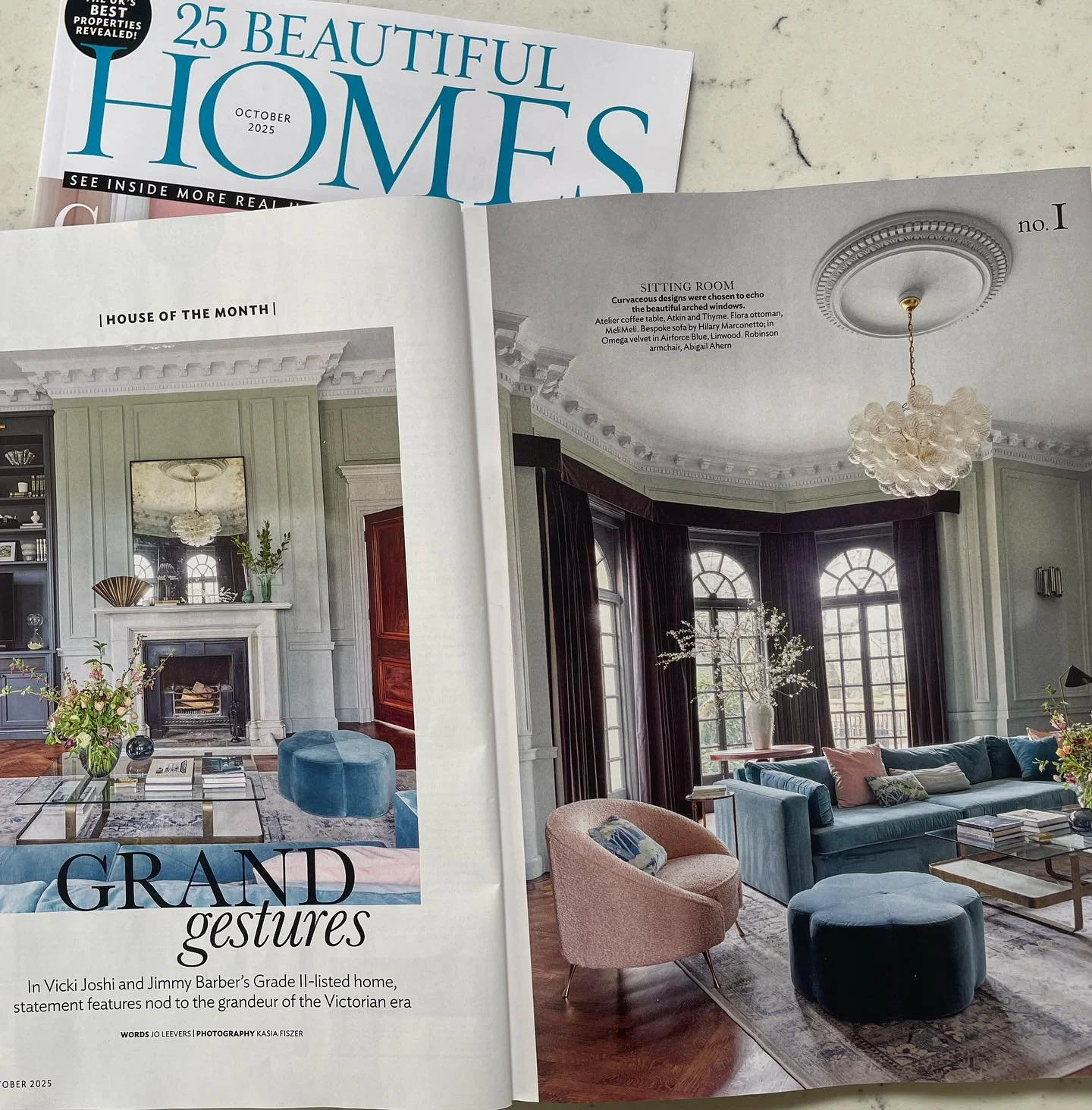 A proud moment seeing the The Park Project in print in October&rsquo;s @25beautifulhomesmagazine Thankyou for featuring it as the &lsquo;House of the Month&rsquo; 😆 beautiful captures by @kfiszerfoto and words @joleevers 🩵 Thanks again to my lovely