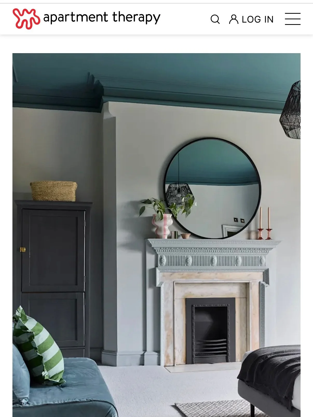 Oh how I love a painted ceiling, as you know 😆

Great seeing this bedroom from my Park House project feature in an @apartmenttherapy article about &lsquo;Colour Capping&rsquo;. It&rsquo;s alongside some other dreamy spaces, including @helloflorauk .