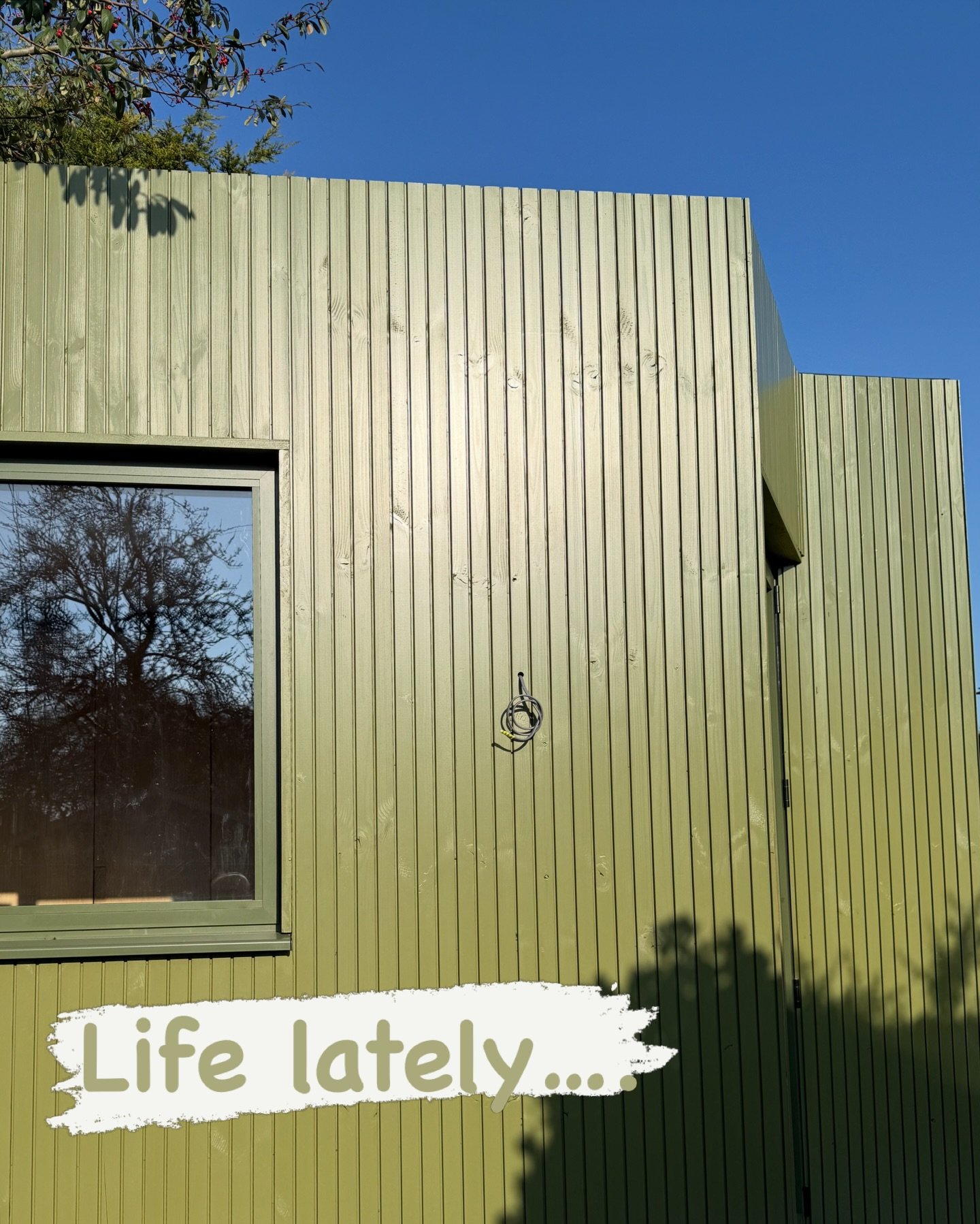 Some life lately snippets as a distraction in this crazy world. Some work calm and home chaos &amp; my lovely garden studio 💚🩵

#bathroomrenovation #interiordesignernottingham #gardenoffice