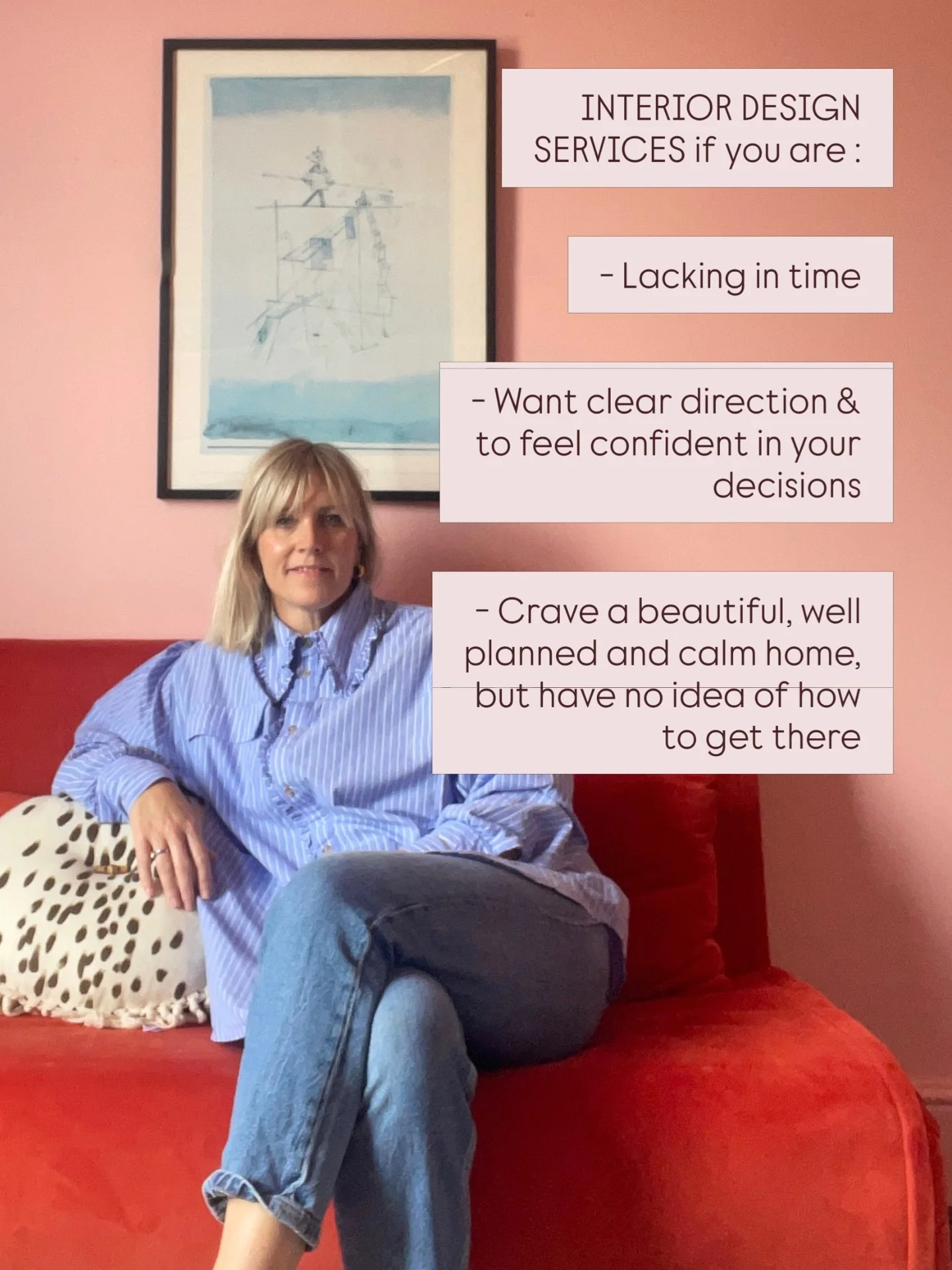 My interior design services, at a glance; each project is unique and the level of support needed can vary, these services reflect that. 

Swipe for full deets &amp; DM for more details. I also offer a free 15 min discovery call if you have any questi