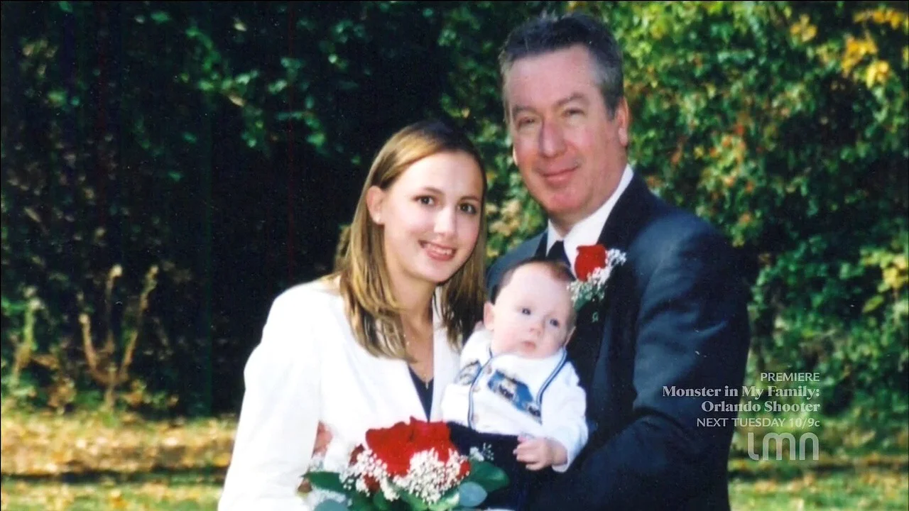 Stacy and Drew with their child