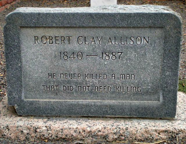 Epitaph Robert Clay Allison
