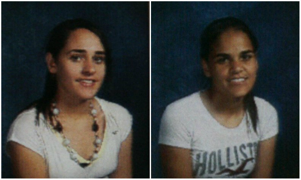 Amina and Sarah’s school portraits