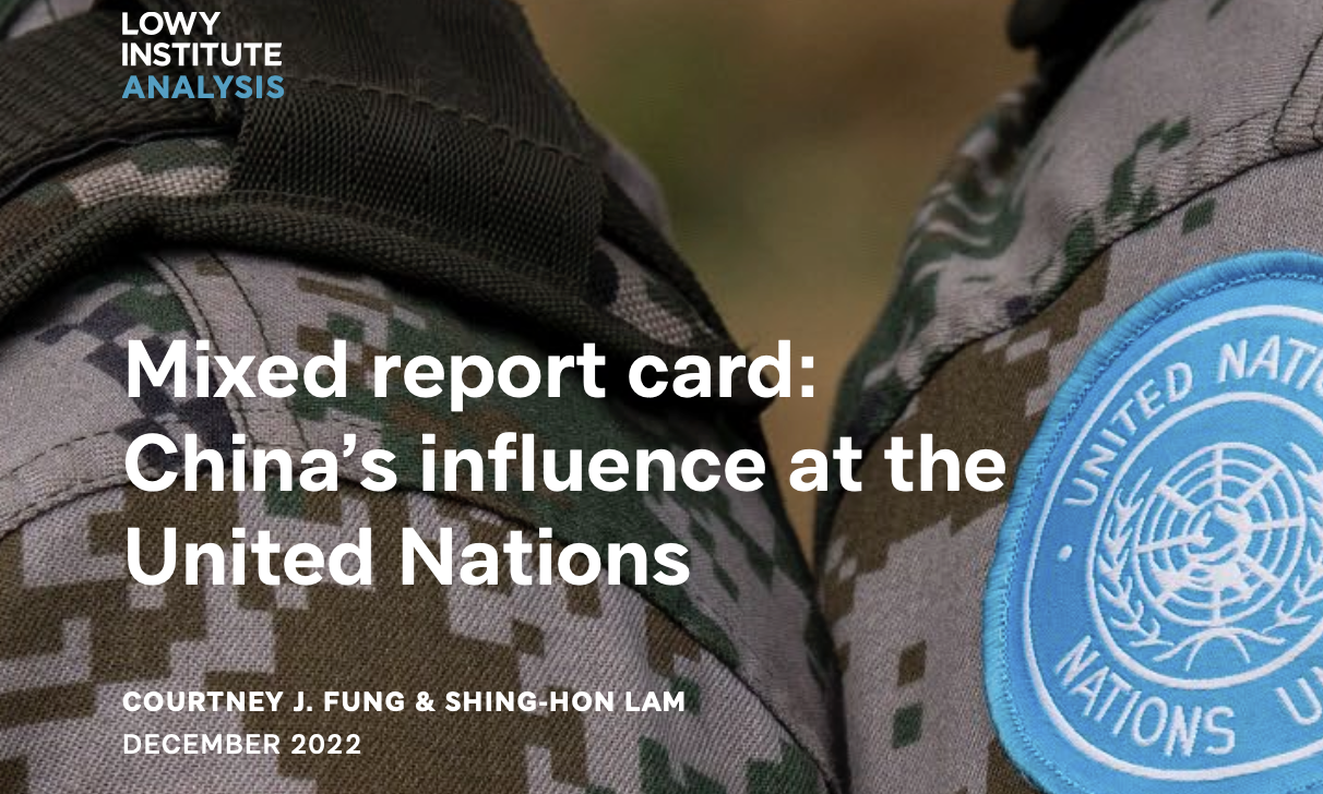 Mixed report card: China’s influence at the United Nations