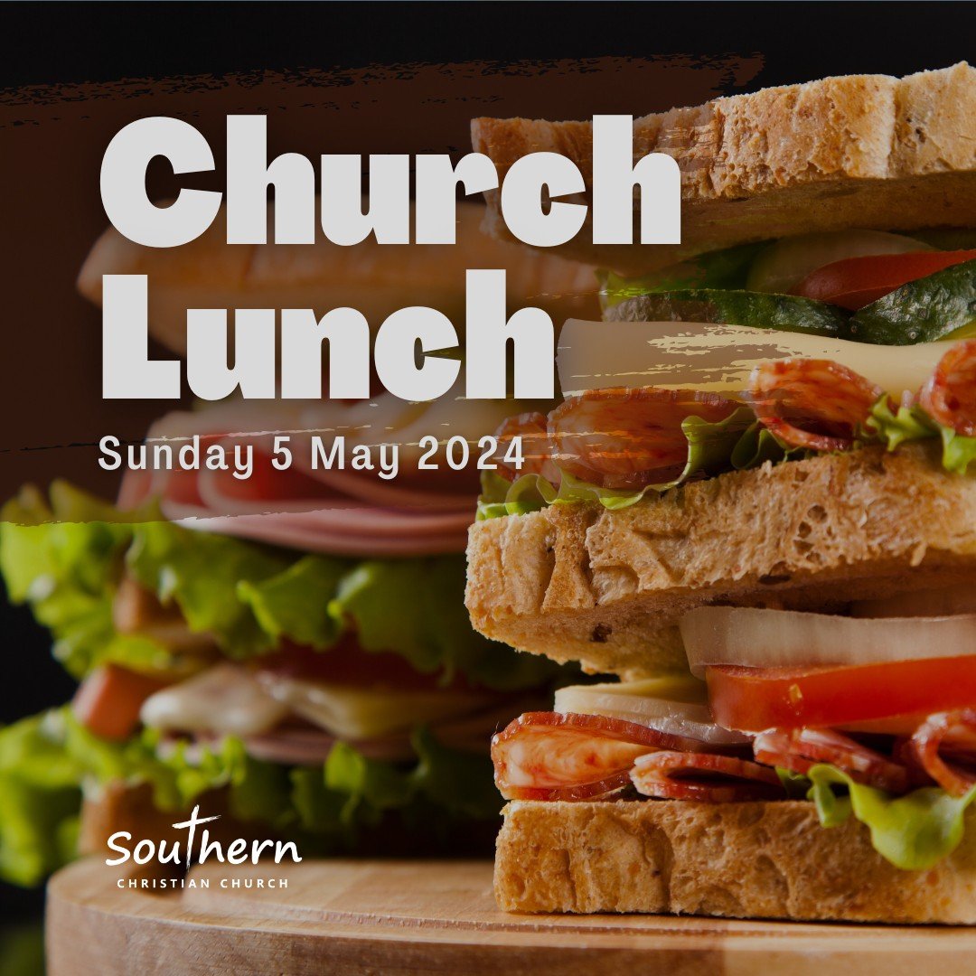 Hang around after church this Sunday and have lunch with us!
No need to bring anything, just come 😁
#comingupatSouthern