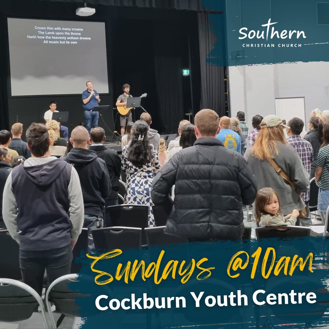 Will we see you tomorrow? 👋
We meet every Sunday at the Cockburn Youth Centre to hear from God's word, sing, pray and encourage each other to know about Jesus. We'd love it if you came as well!
Kids' program available. Check out the website for more
