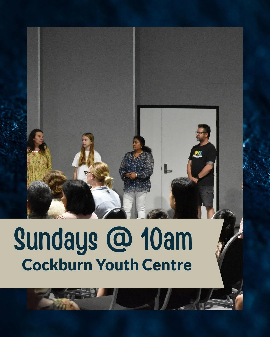 Are you ready for church tomorrow?

Join us at Southern Christian Church for a morning of:
&bull; Singing and praising together
&bull; Applying God's word to your life.
&bull; Seeing friends, old and new!

Cockburn Youth Centre | www.southern.org.au