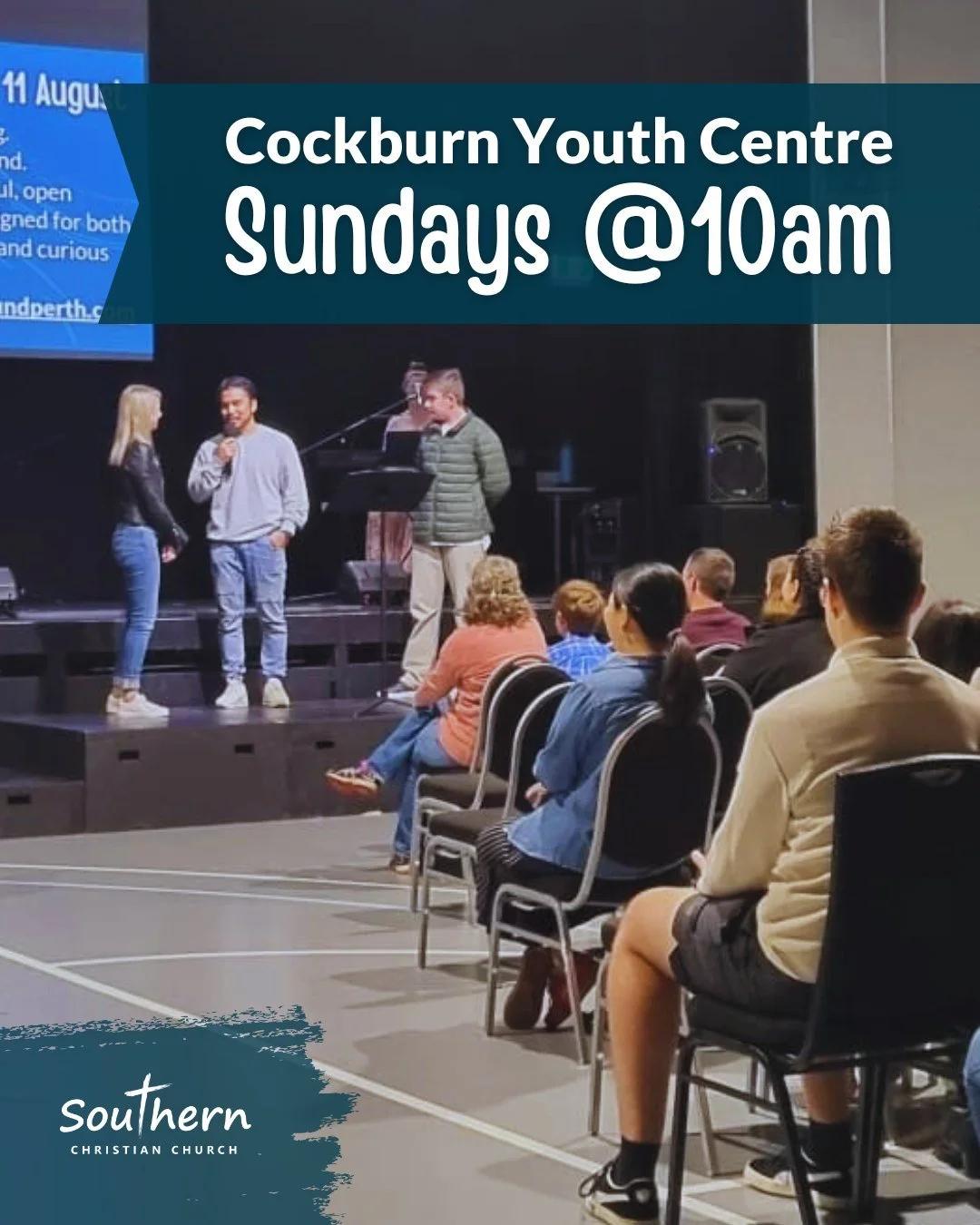 Come say hi this Sunday! 👋
10am at the Cockburn Youth Centre.  Meet someone new, hear from God's word and enjoy praising our God together.
Kids program and creche available 👶🏽
Find out more 👉🏼 www.southern.org.au