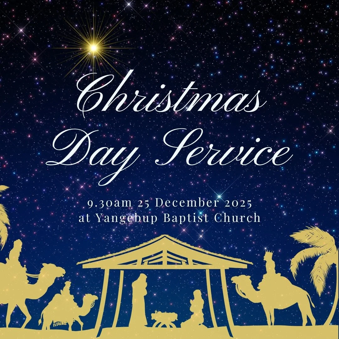 Celebrate the birth of our King and Saviour tomorrow at 9.30am.
We're combining with Yangebup Baptist Church at 6 Mainsail Terrace, Yangebup.
Visitors always welcome 😀
#comingupatsouthern www.southern.org.au