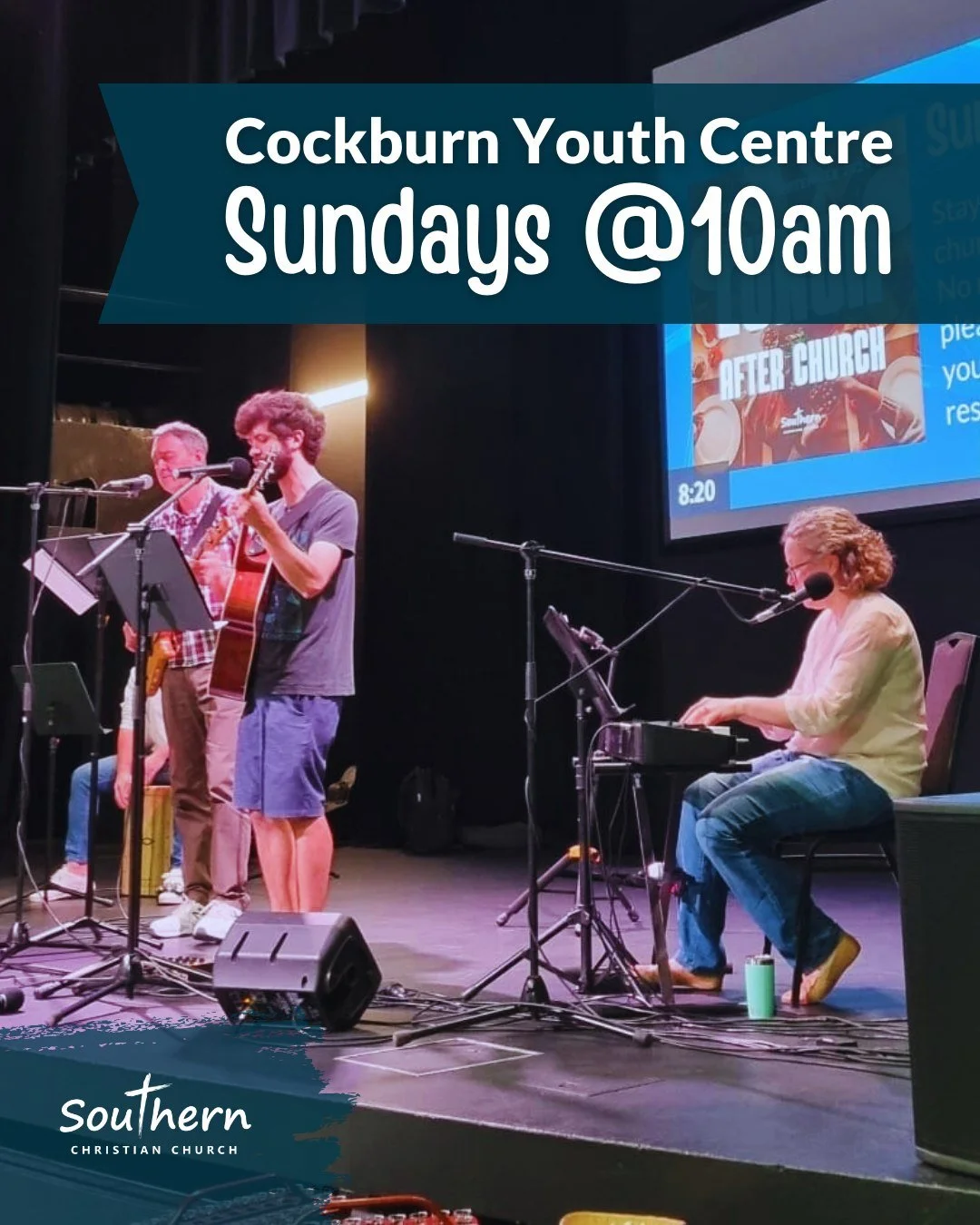 See you this Sunday! 
Come along to church at 10am and fellowship with us.  Sing, pray and hear a Bible talk about what God is doing in the world through Jesus.
👶🏾 Kids program and creche available. 
👋🏻 Visitors always welcome.
www.southern.org.a