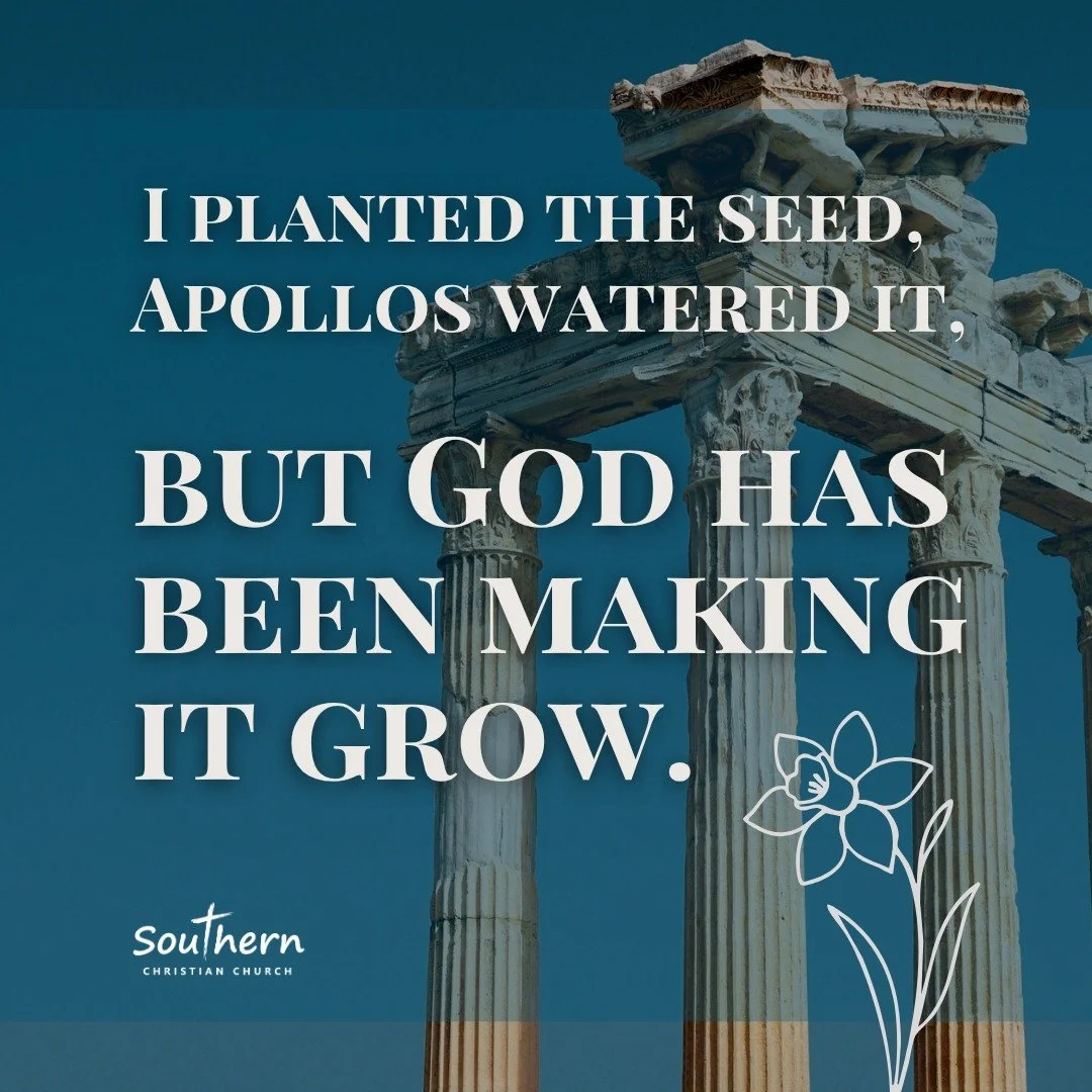 1 Corinthians 3:6
.
Thanks to God for Tim Thorburn for taking us through those first chapters of 1 Corinthians the past 3 weeks, reminding us of the power and wisdom of God in the gospel of Christ crucified.

#reminderfromSunday