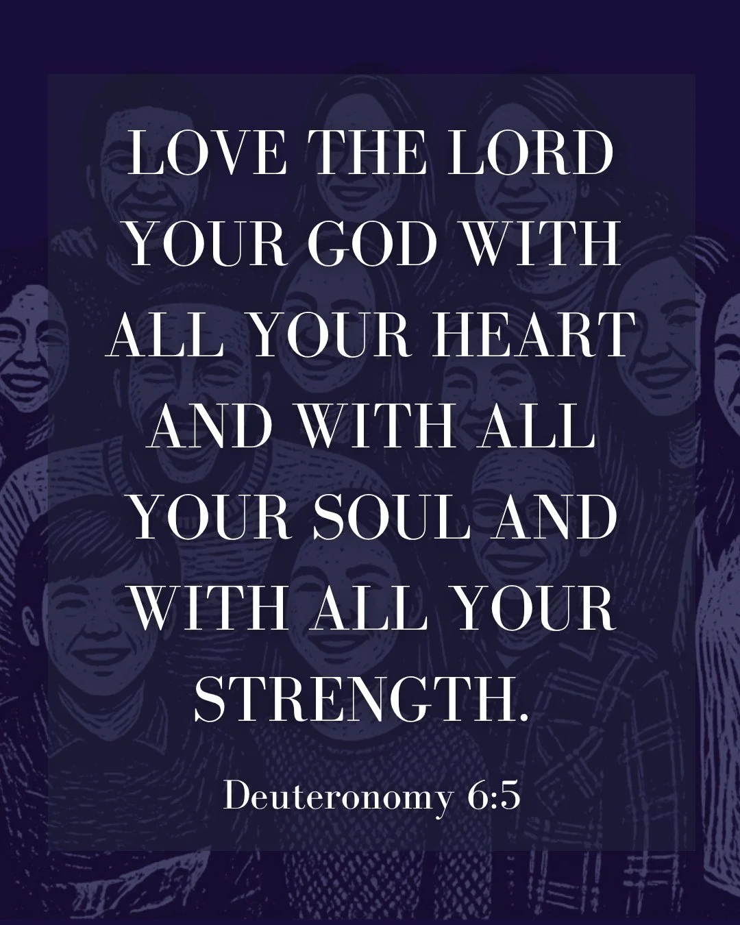 Love the Lord your God with all your heart and with all your soul and with all your strength. 
These commandments that I give you today are to be on your hearts. 
Impress them on your children. 
#reminderfromSunday