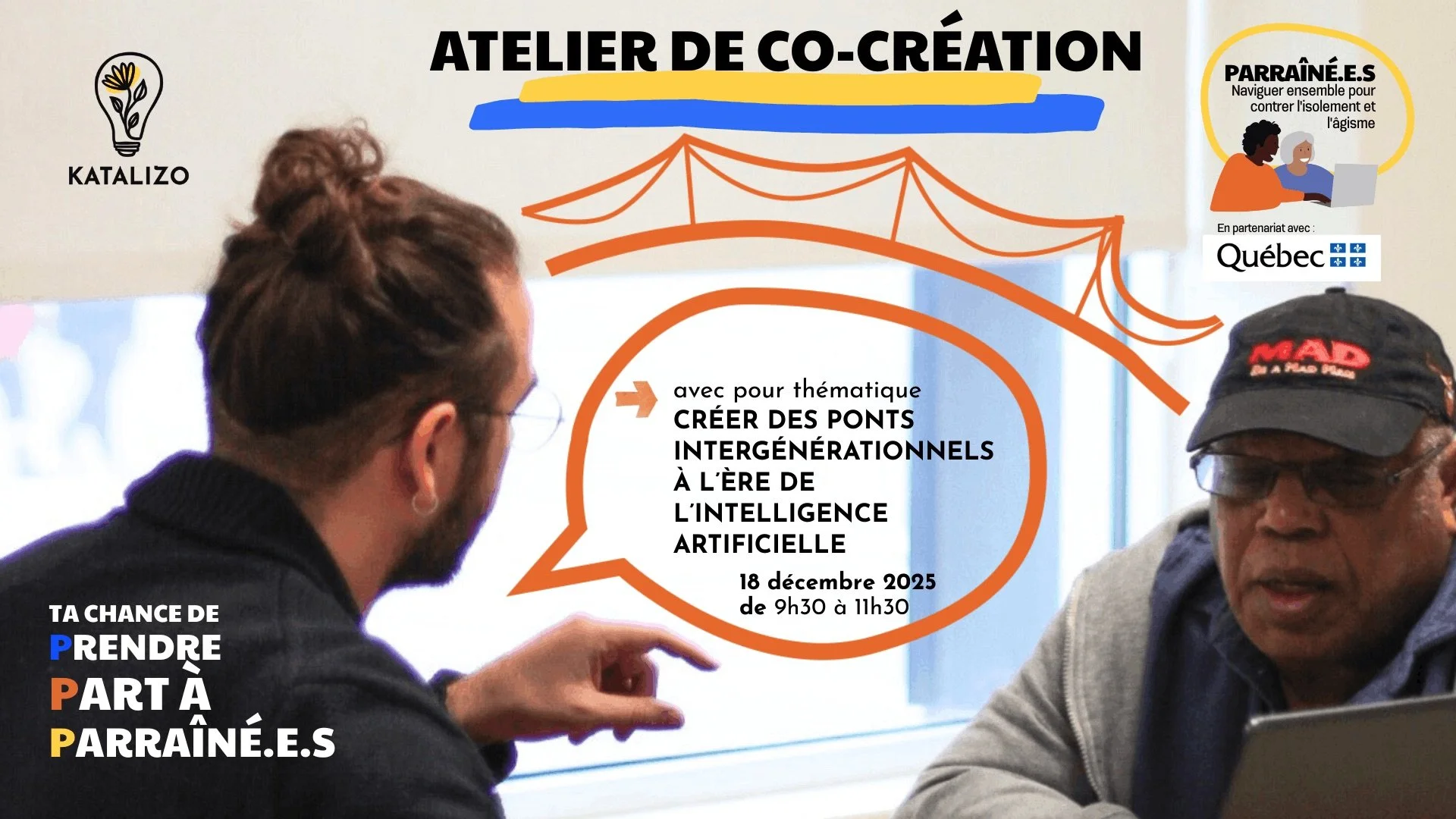 Atelier de co-création ParrAîné·e·s : l’intergénérationnel à la rencontre de l’intelligence artificielle