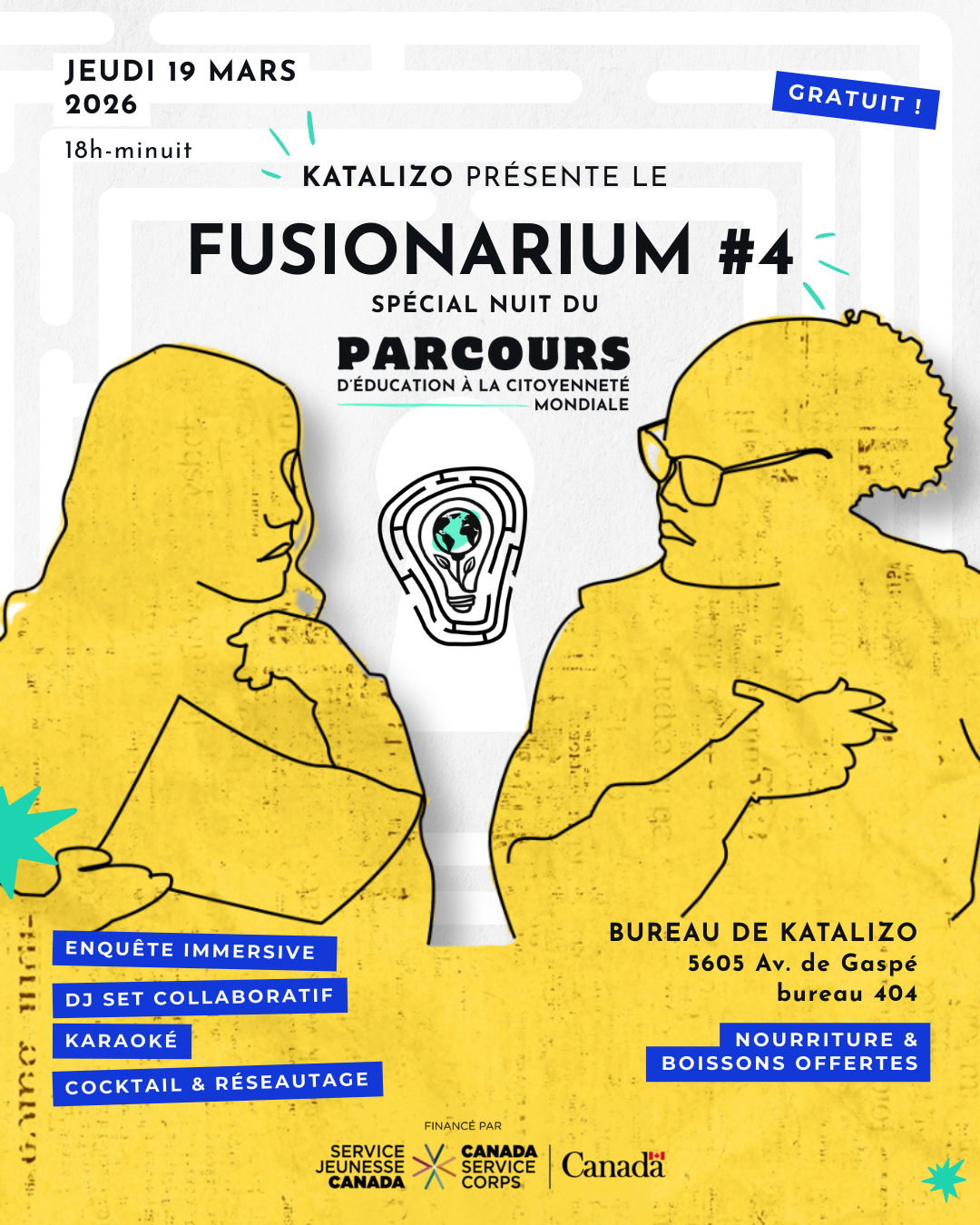 Fusionarium 4 : spécial nuit du Parcours d'éducation à la citoyenneté mondiale