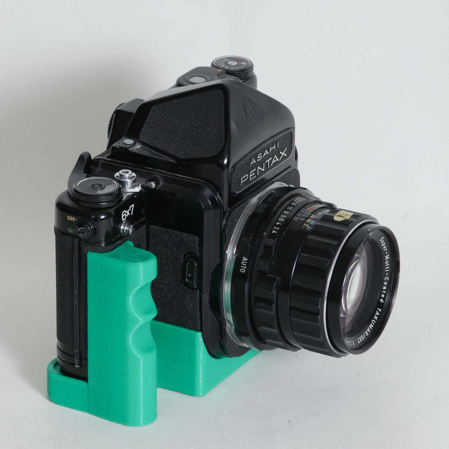 Pentax 6x7 67大型右グリップ（PENTAX 6×7用ウッドグリップ + ホット 