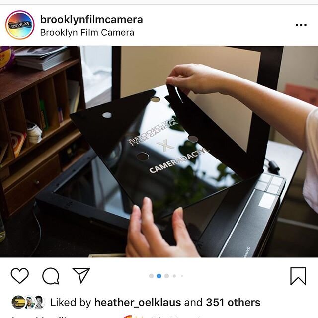 I teamed up with @brooklynfilmcamera to make some scanner trays for polaroids. Nice registration and no more newton rings or moire patterns. You can&rsquo;t buy these at cameradactyl.com, if you want one, go visit Kyle at brooklynfilmcamera.com quick