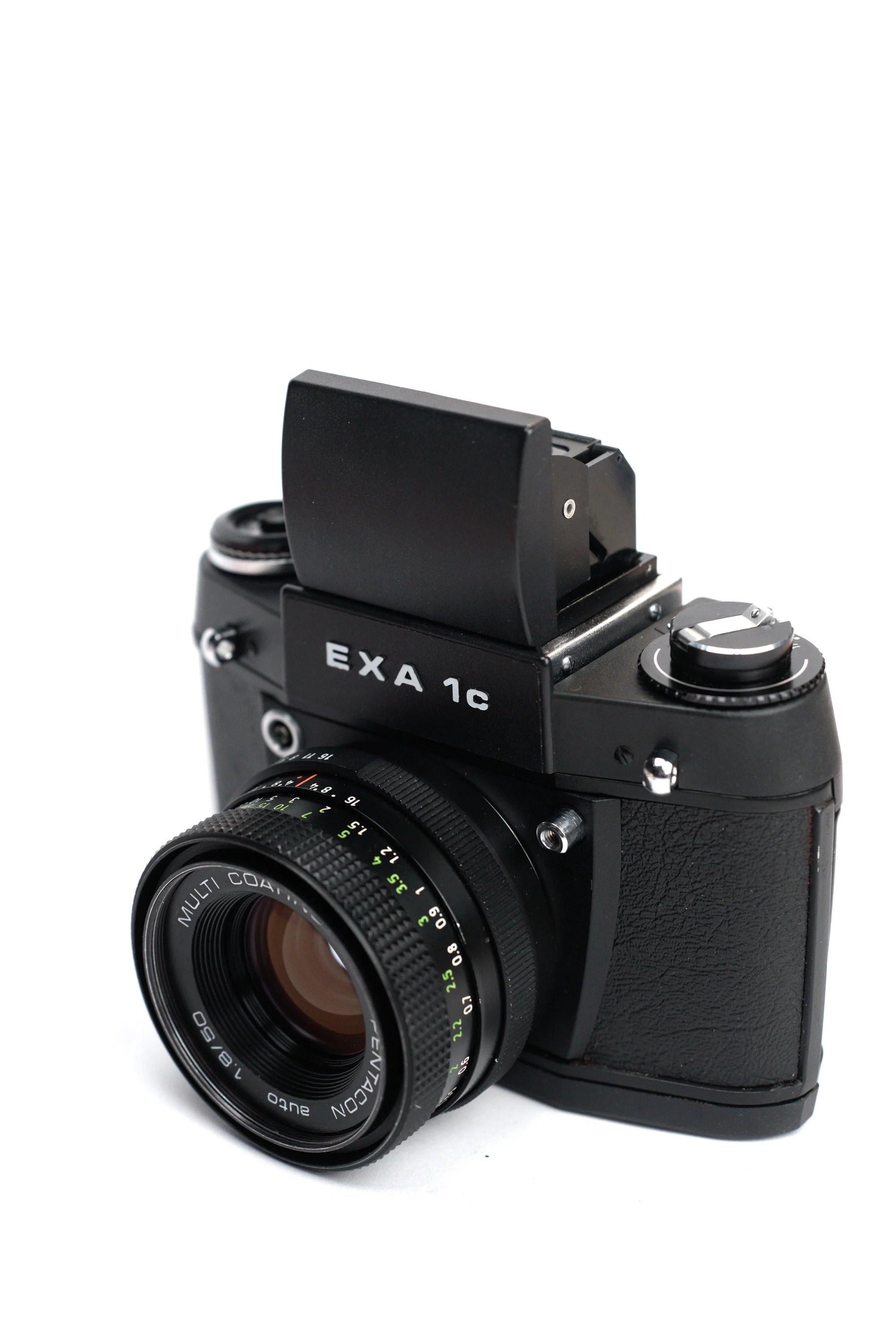 Exa 1c with Pentacon 50mm f1.8 and WLF - MINT - (M42 screw mount!)