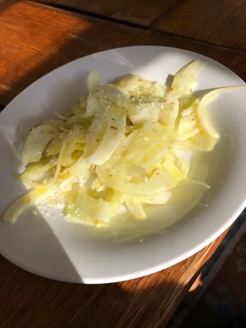 Fennel carpaccio salad
