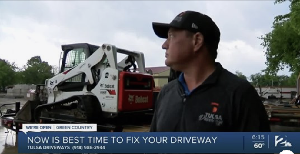 Tulsa Driveways featured on KJRH - NBC 2