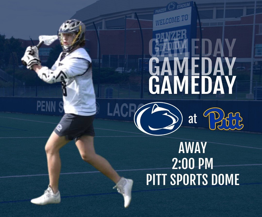 The road to State College begins today.

🆚 @pittlacrosse
🏟 Pitt Sports Dome
📍 570 Champions Dr, Pittsburgh, PA 15219
📅 Saturday, February 4
⏰ 2:00 PM
🎥 TBD