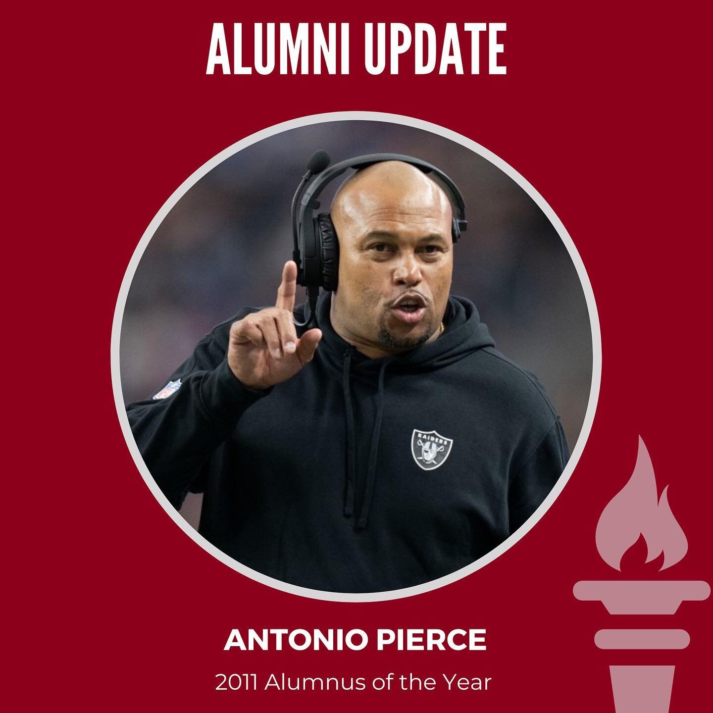 The 2011 Mt. SAC Alumnus of the Year and a 2013 inductee into the Mt. SAC Athletics Hall of Fame Antonio Pierce has achieved yet another milestone in his storied career! Last week he was named interim Head Coach of the Las Vegas Raiders. He followed 