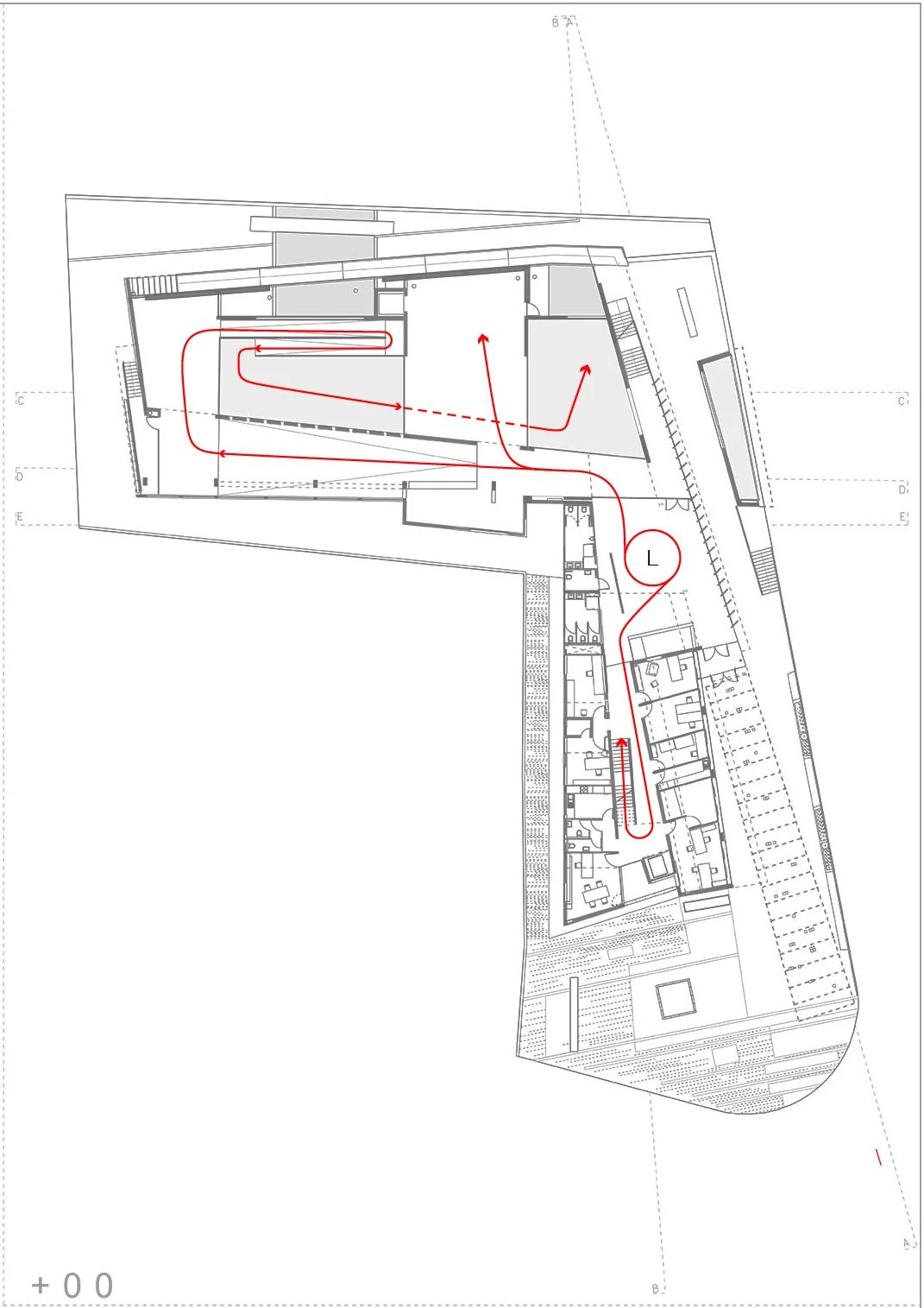 Interior circulation - flow between programmes