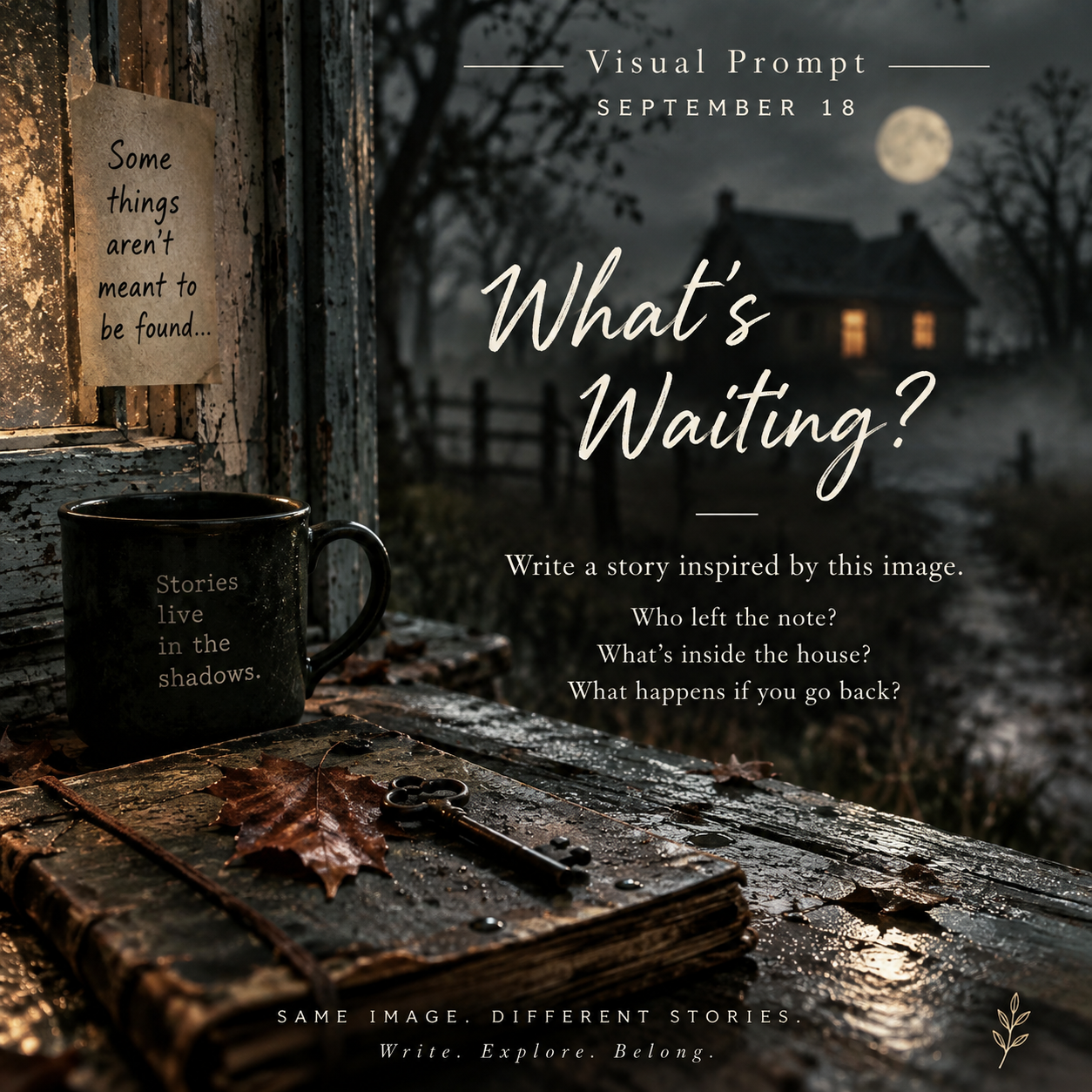 creepy house, visual writing prompt