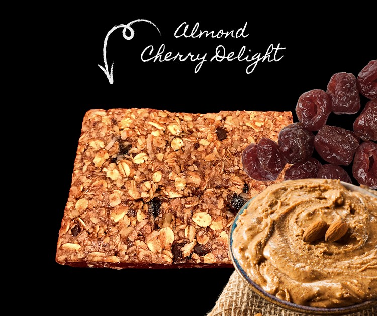 Almond Cherry Delight bar label image