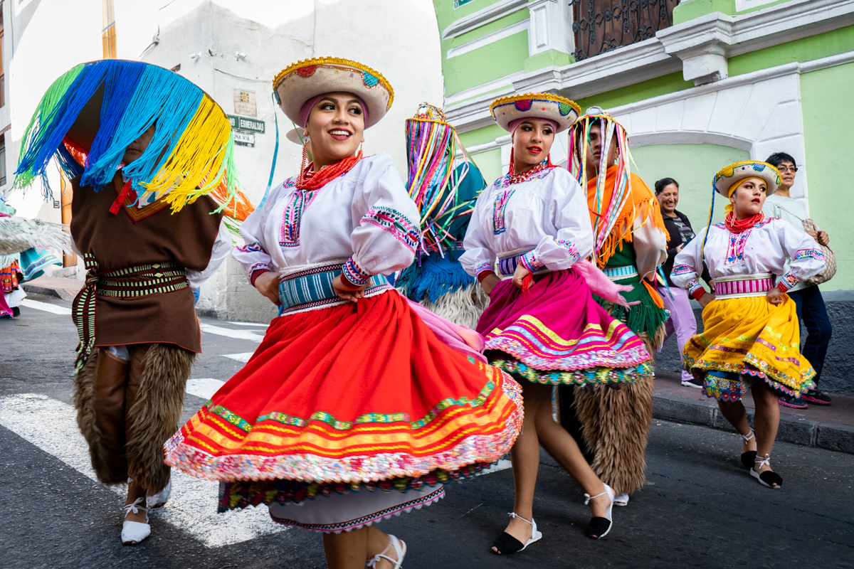 Historic Quito, A parade in Ecuador