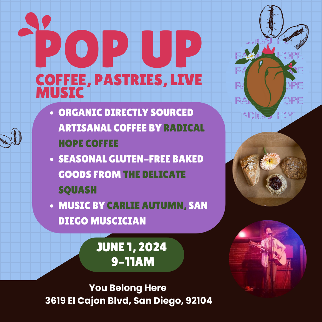 Pop Up Cafe + Live Music with Radical Hope Coffee