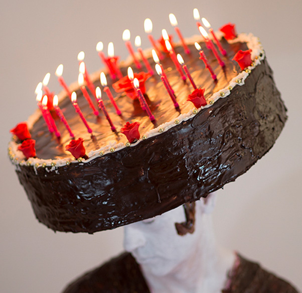 Untitled with chocolate cake