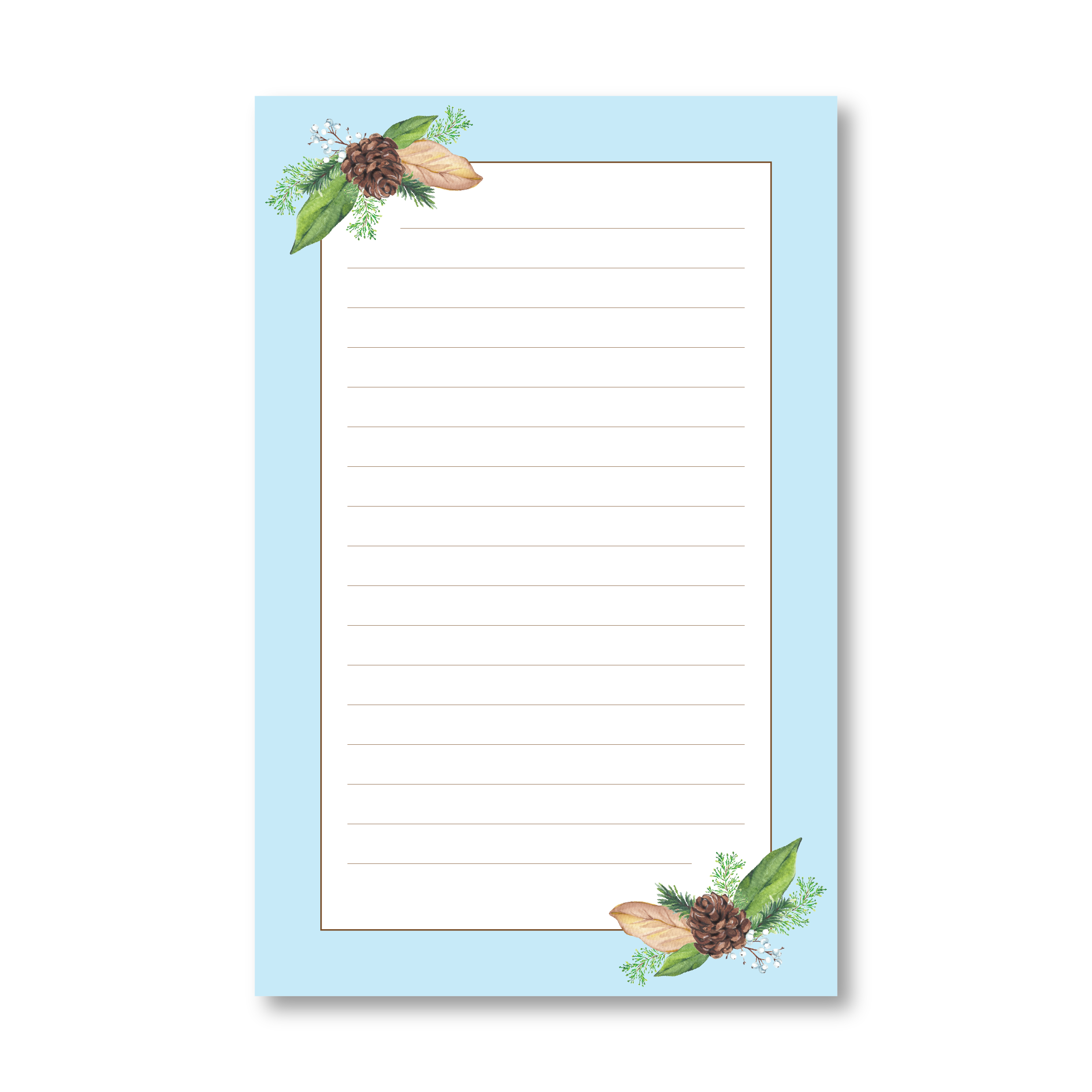 The Merriest Pinecone Notepad