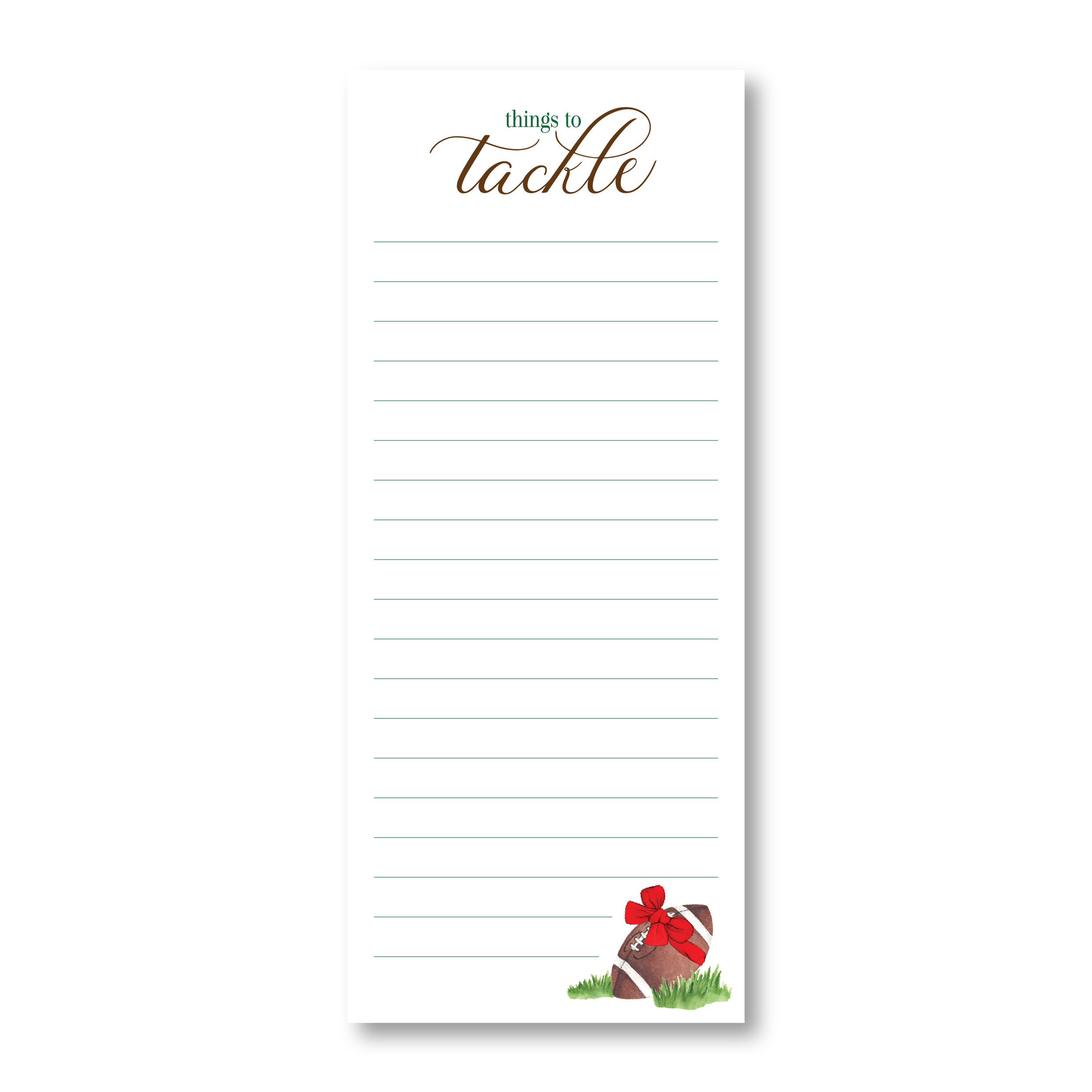 Things To Tackle Notepad - Red Bow