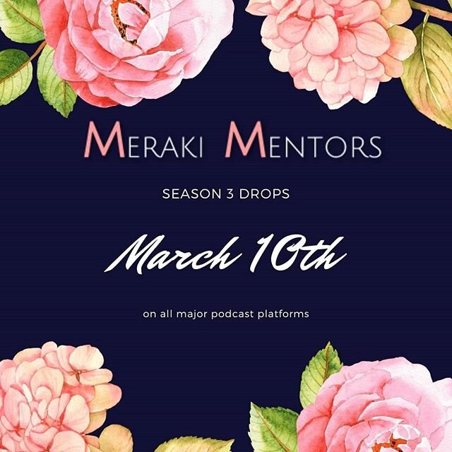 WE'RE BACK WITH ALL NEW EPISODES IN JUST A FEW WEEKS! who's excited?? 🙋🏽&zwj;♀️
.
.
.
. #merakimentorspod #merakimentorspodcast #podcast #podcastrecs #femaleartists #creative #interviewpodcast #artistinterviews&nbsp; #merakiMC #motivation  #newepis